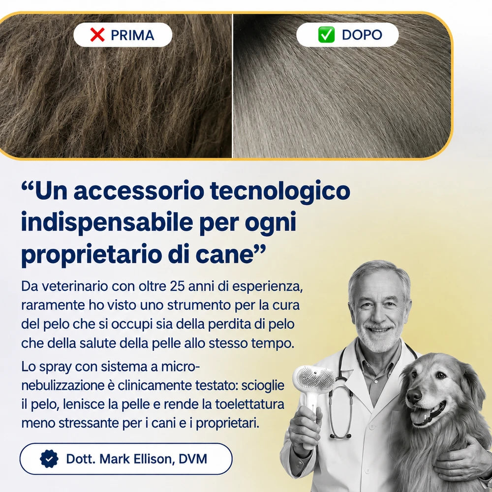 Spazzola Rinfrescante Pelux + Spray detergente