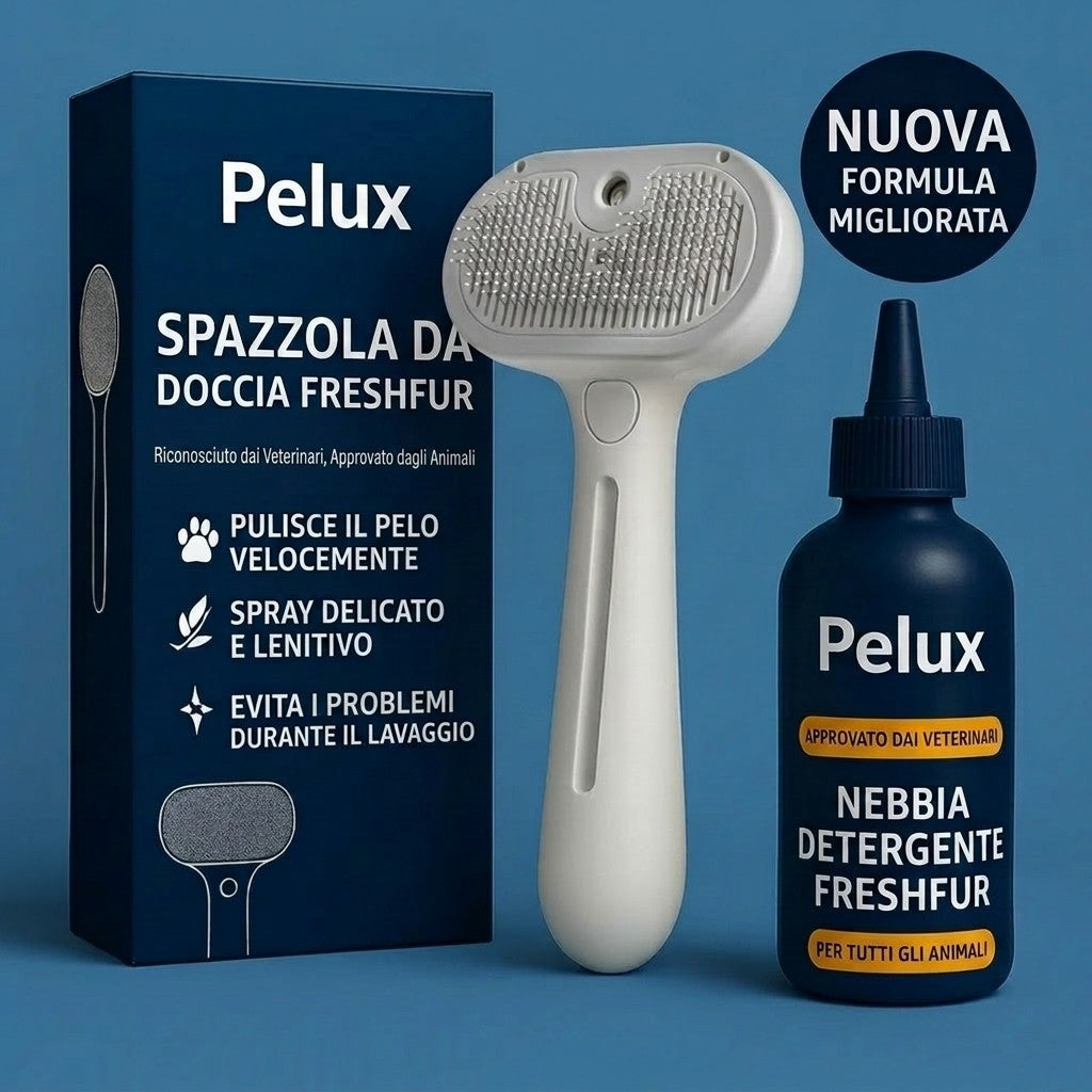 Spazzola Rinfrescante Pelux + Spray detergente
